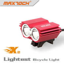 Maxtoch X2 2000LM 4*18650 Pack Intelligent LED 2* cree Xm-l Bike